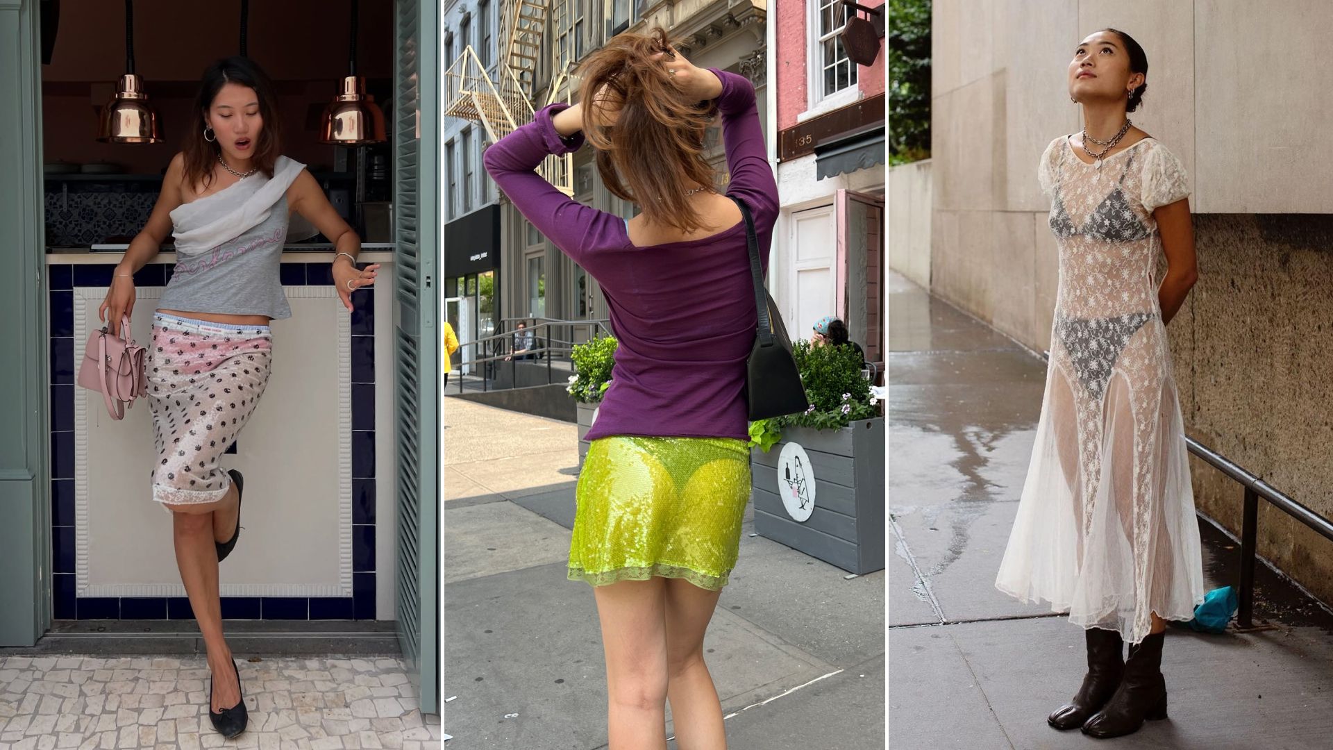 sheer skirts and dresses Here's How I'm Styling the Cheeky Skirt Trend for Fall a breathtaking addition to your wardrobe that effortlessly combines elegance and femininity The Sheer-Skirt Trend Is Editor-Approved—16