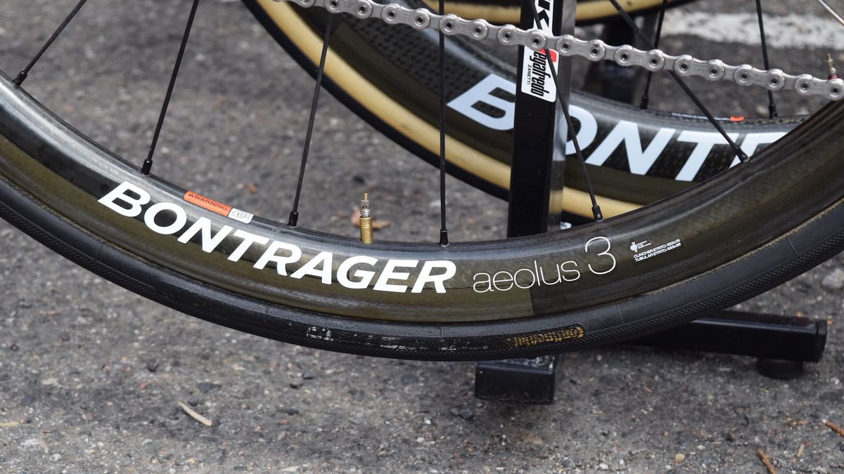 The Spaniard opts for Continental tyres with the labels blacked out with marker pen