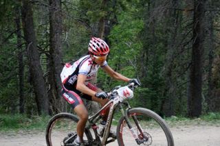 Pua Mata (Sho-Air/Specialized) in the lead at the Firecracker 50
