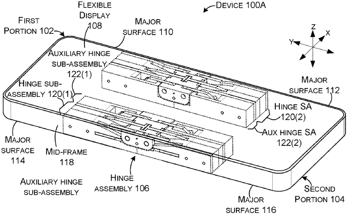 Surface hinge patent