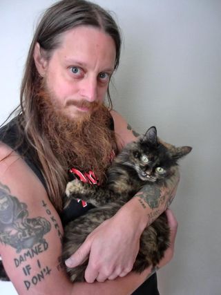 The photo used on Fenriz's election campaign poster
