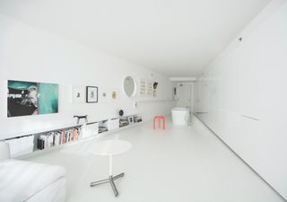 62M by 54687962, wedge apartment clean white interior view