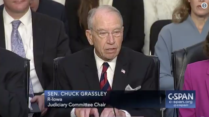 Sen. Chuck Grassley speaks at Brett Kavanaugh's hearing.