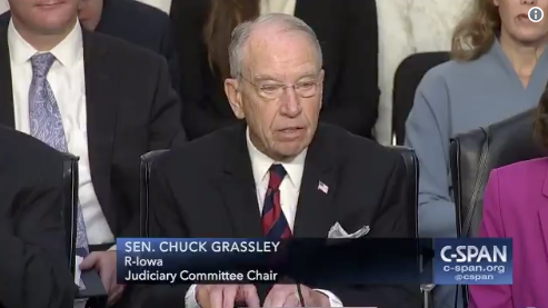 Sen. Chuck Grassley speaks at Brett Kavanaugh&amp;#039;s hearing.