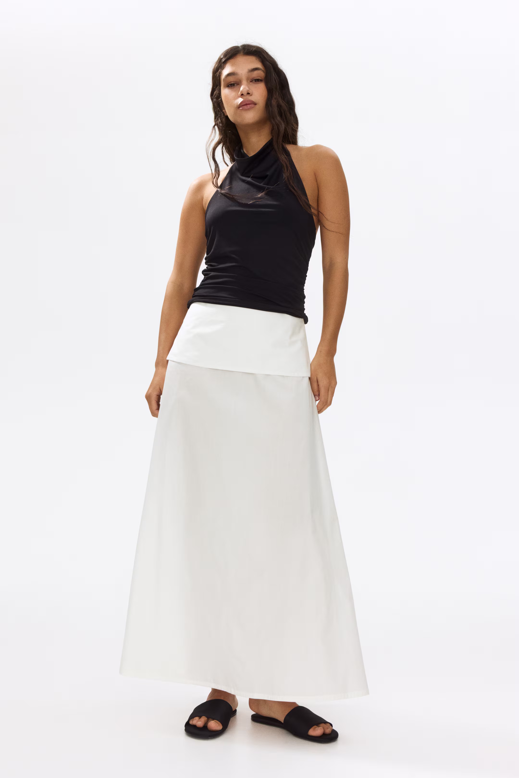 Broderie Anglaise Maxi Skirt