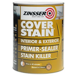 Tin of Zinsser Cover Stain paint
