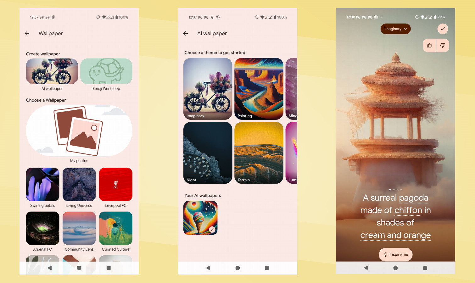 Screen shots of iOS 26 vs Android 16 Lock Screen Face Off.