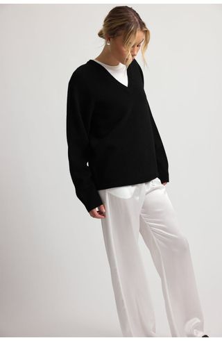 Wool V Neck Sweater