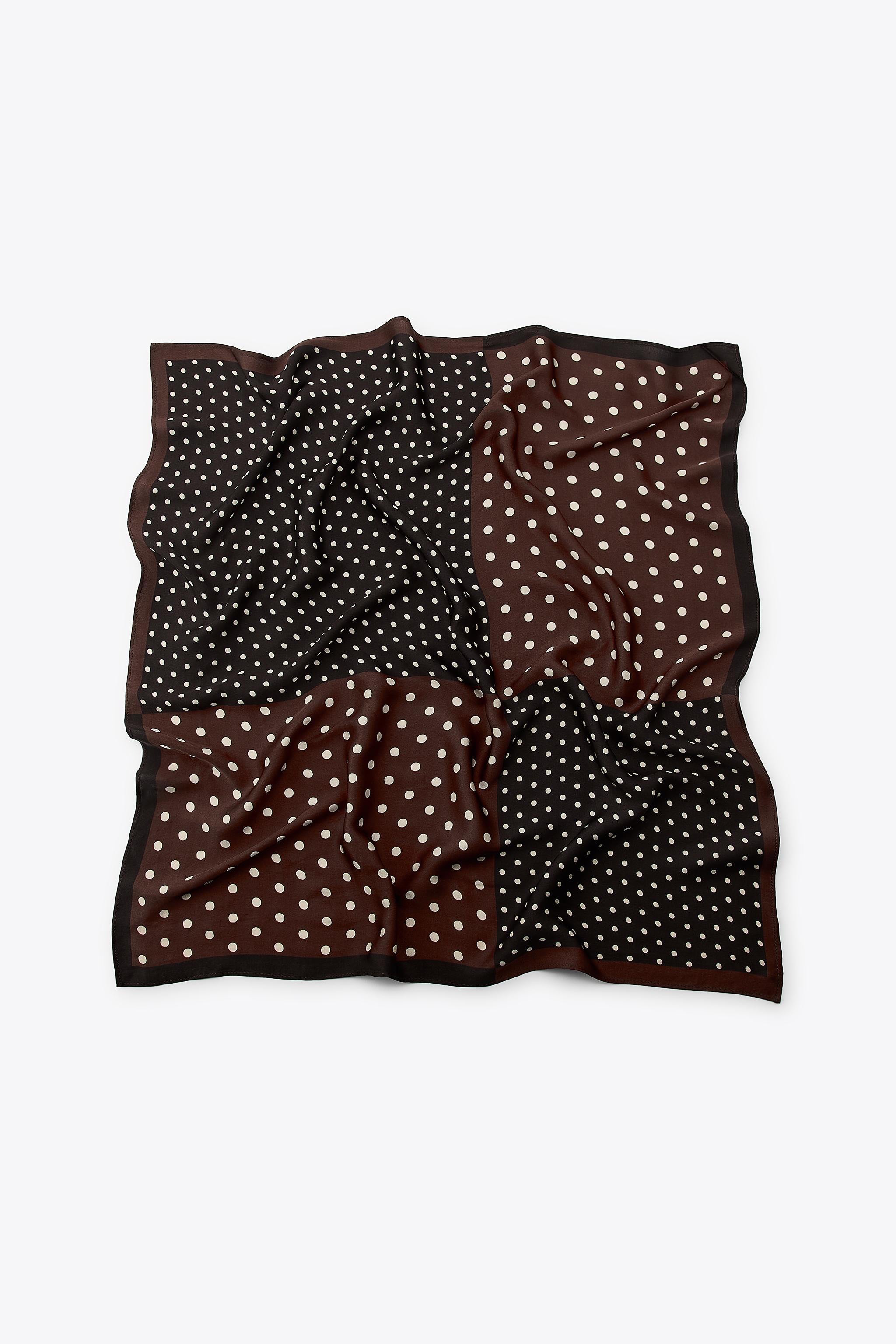 Polka Dot Print Scarf