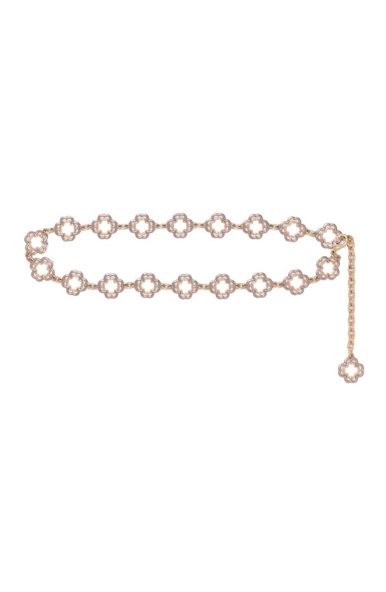 Two-Tone Clover Chain Belt