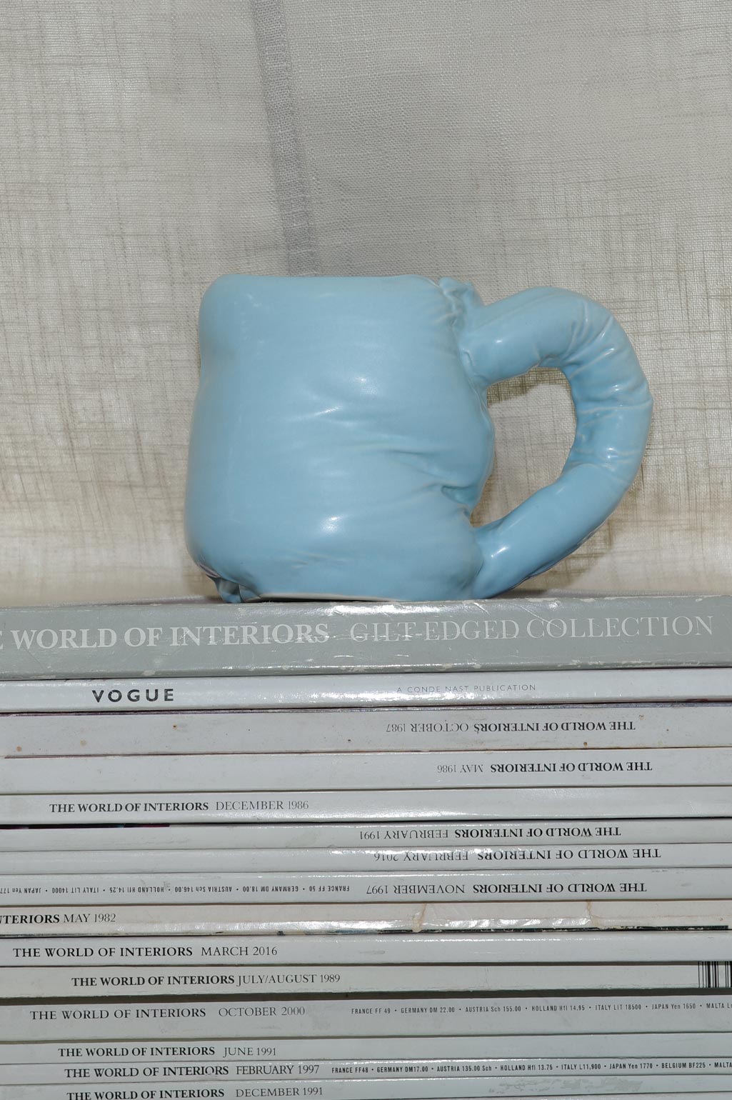 &quot;stuffed&quot; - Mug in Matte Blue