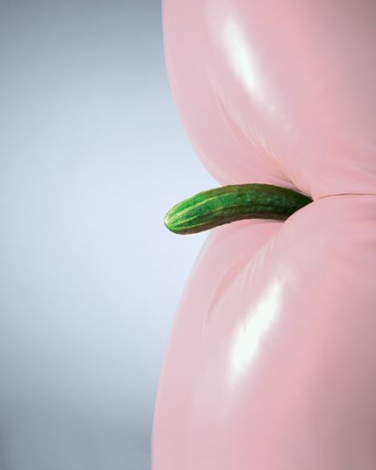 Erwin Wurm’s deep fried gherkin