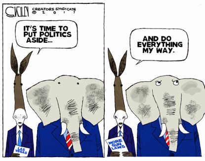 Political cartoon U.S. gun control Democrats