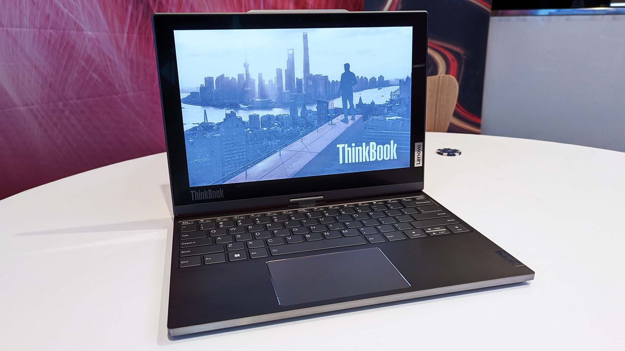 Lenovo Twist laptop with e-ink display