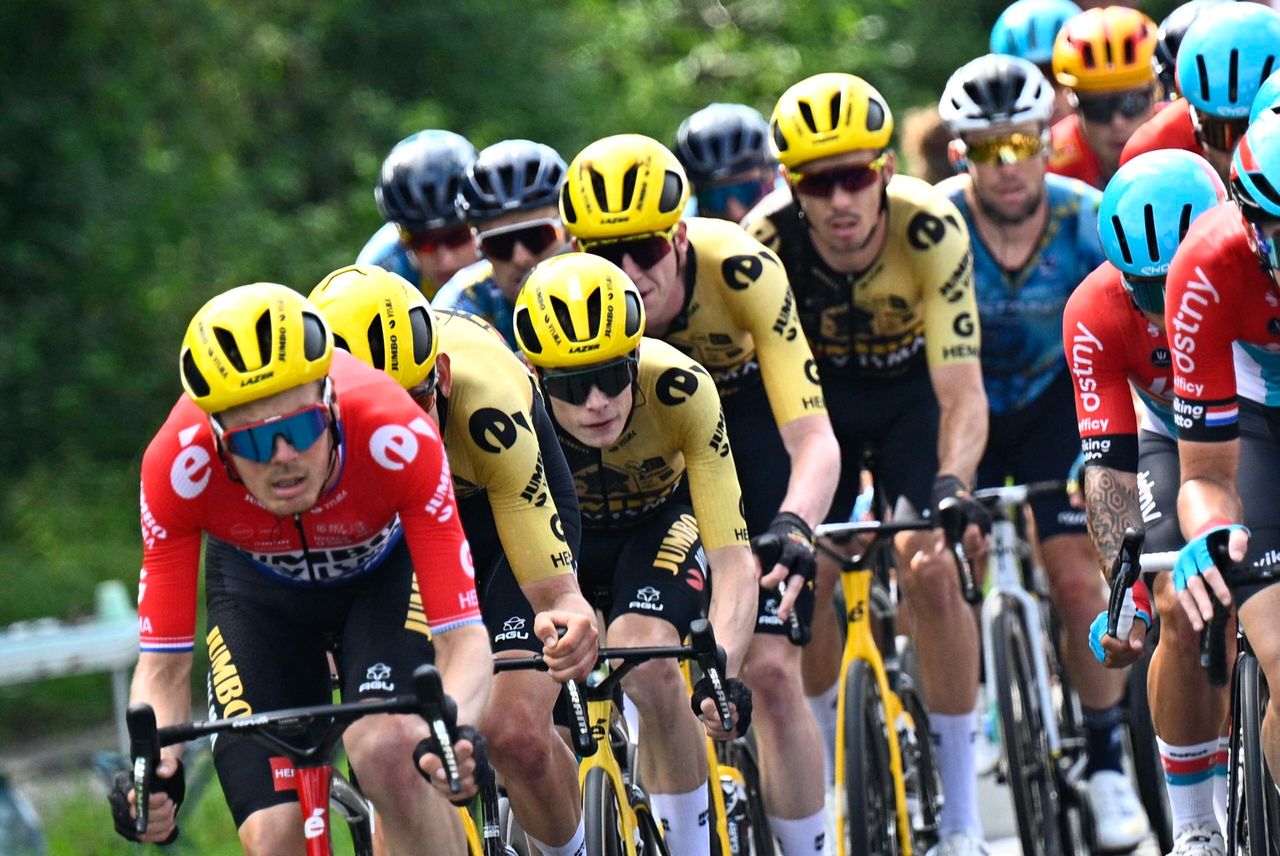 Jumbo-Visma during stage three of the Tour de France