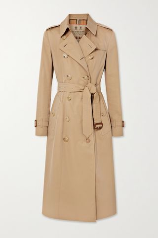 Chelsea Long Organic Cotton-Gabardine Trench Coat