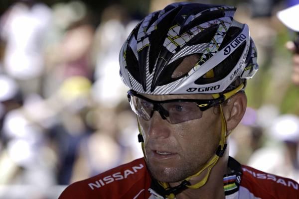 Lance Armstrong (RadioShack) at the end of the Tour Down Under.
