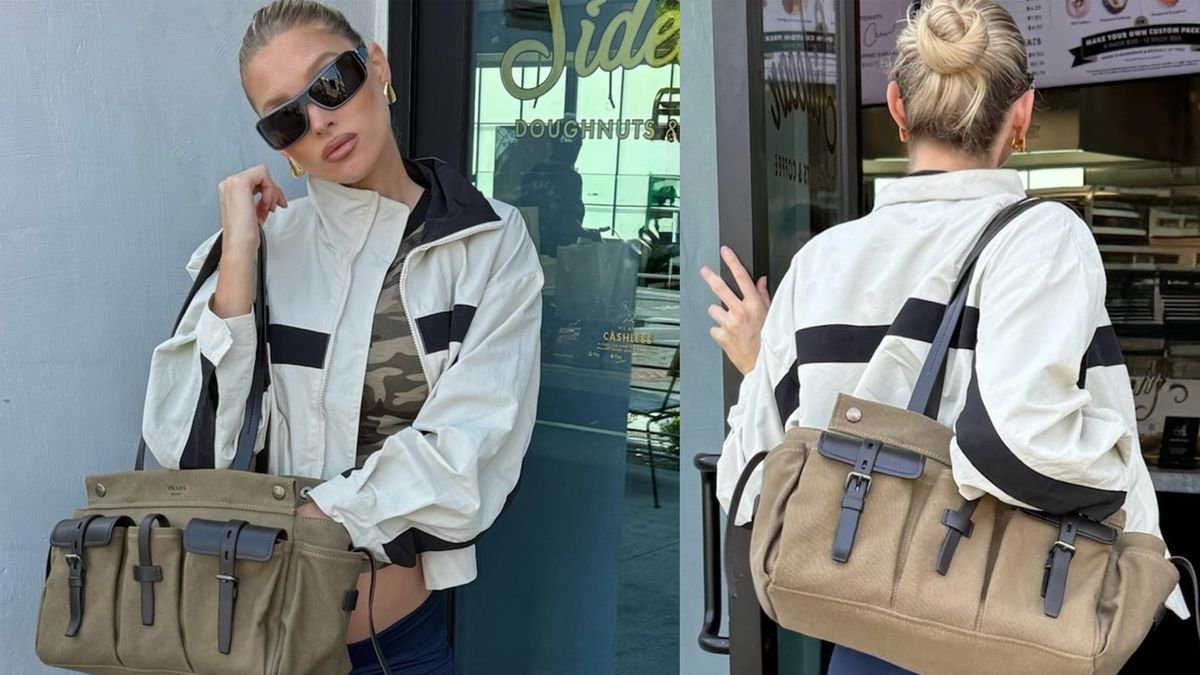 Not Capris, Not Poplin: The Cool-Girl Pant Trend Elsa Hosk Wears With Ballet Flats and Windbreakers