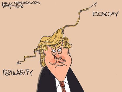 U.S. Trump popularity economy