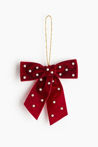 H&amp;amp;M Large beaded bow decoration