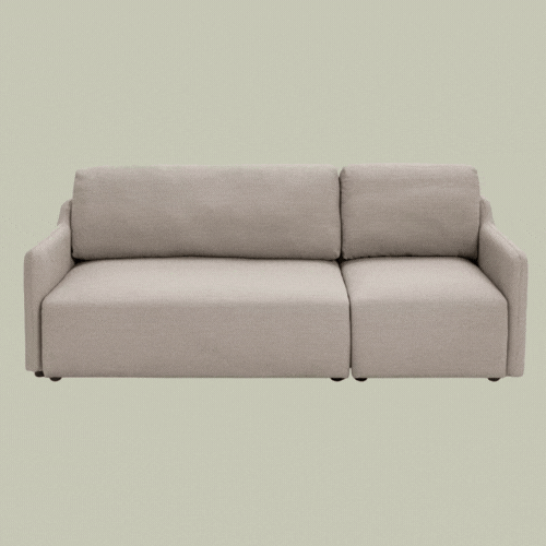 Habitat, Stanley Fabric 3 Seater Sofa Bed - Natural