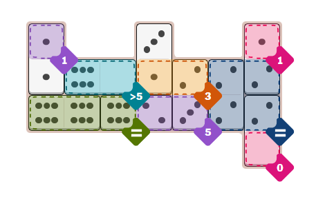 NYT Pips - November 8 - Hard solution