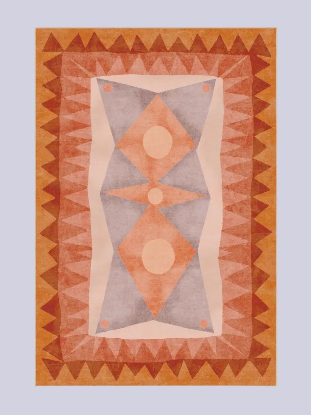 Ruggable x Justina Blakeney, Hilma Sunset Rug in Sunset Orange