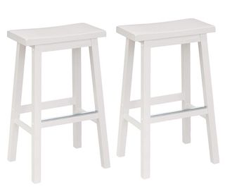 AmazonBasics Solid Wood Kitchen Counter Stools