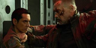 Gabriel Luna and Arnold Schwarzenegger fight in Terminator Dark Fate