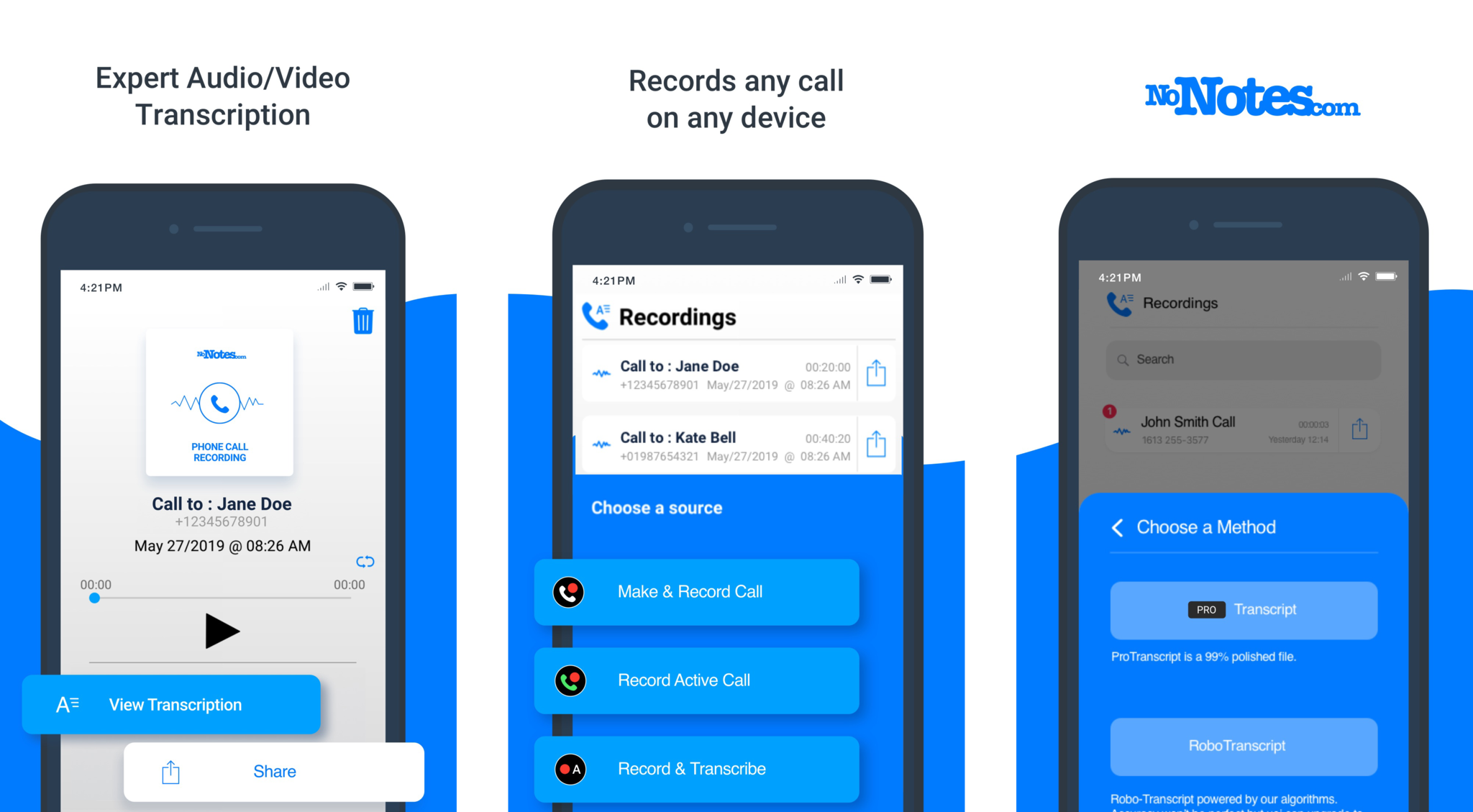 Call recording. Apps for recording.