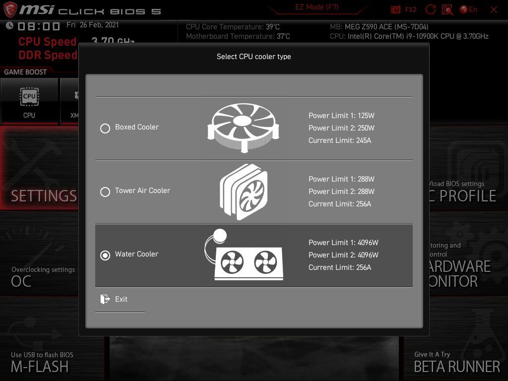 MSI MEG Z590 Ace