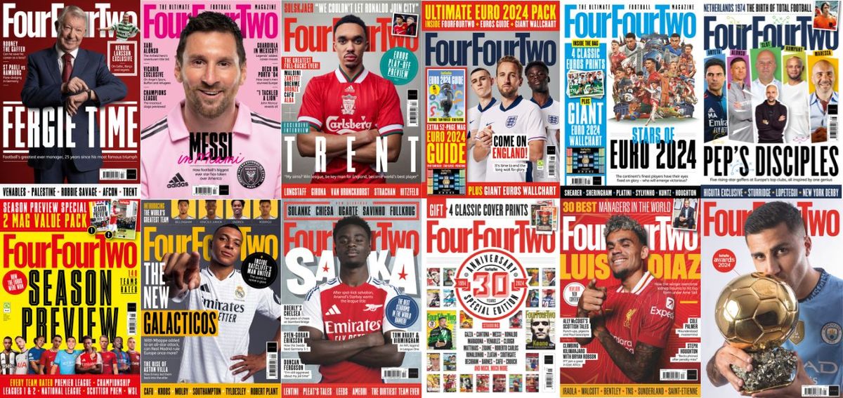 Every cover of FourFourTwo magazine published in 2024