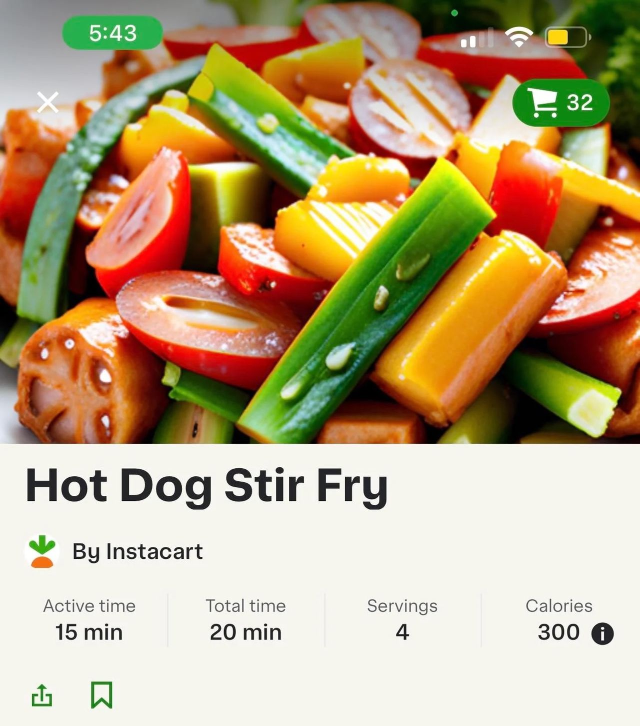 AI-generated images of food