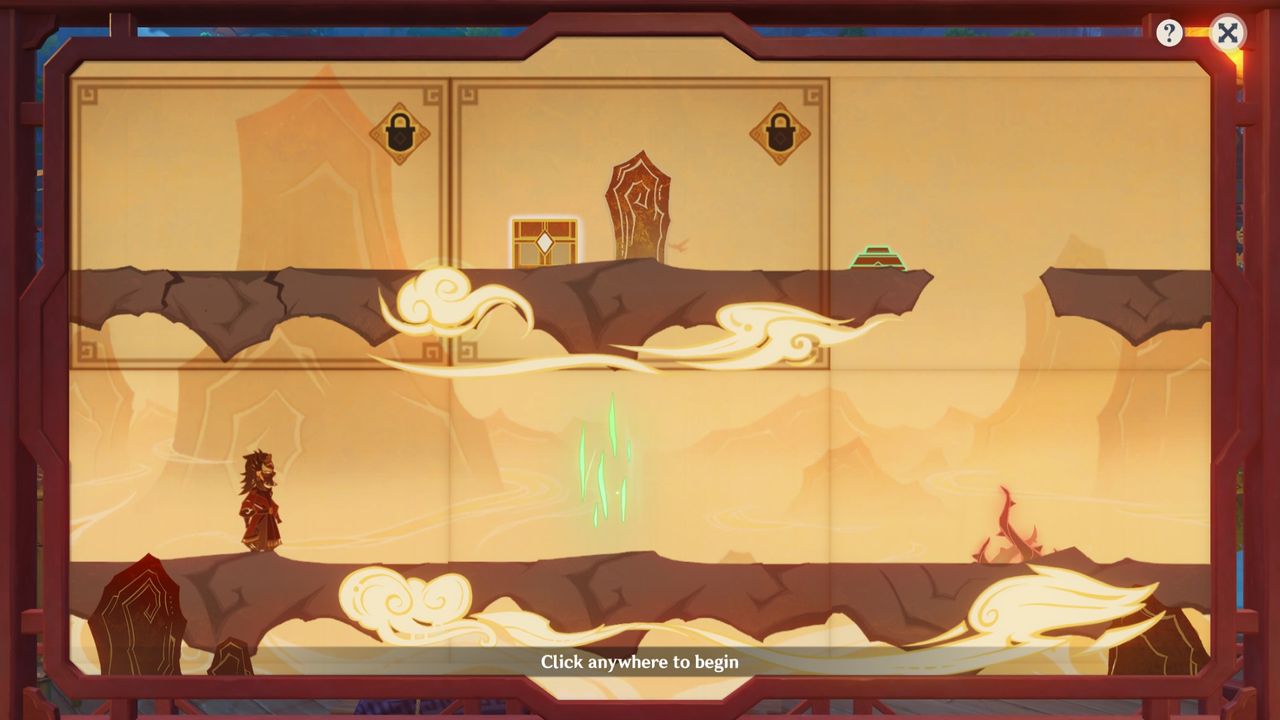 Genshin Impact Paper Theater - Across Peaks scene two