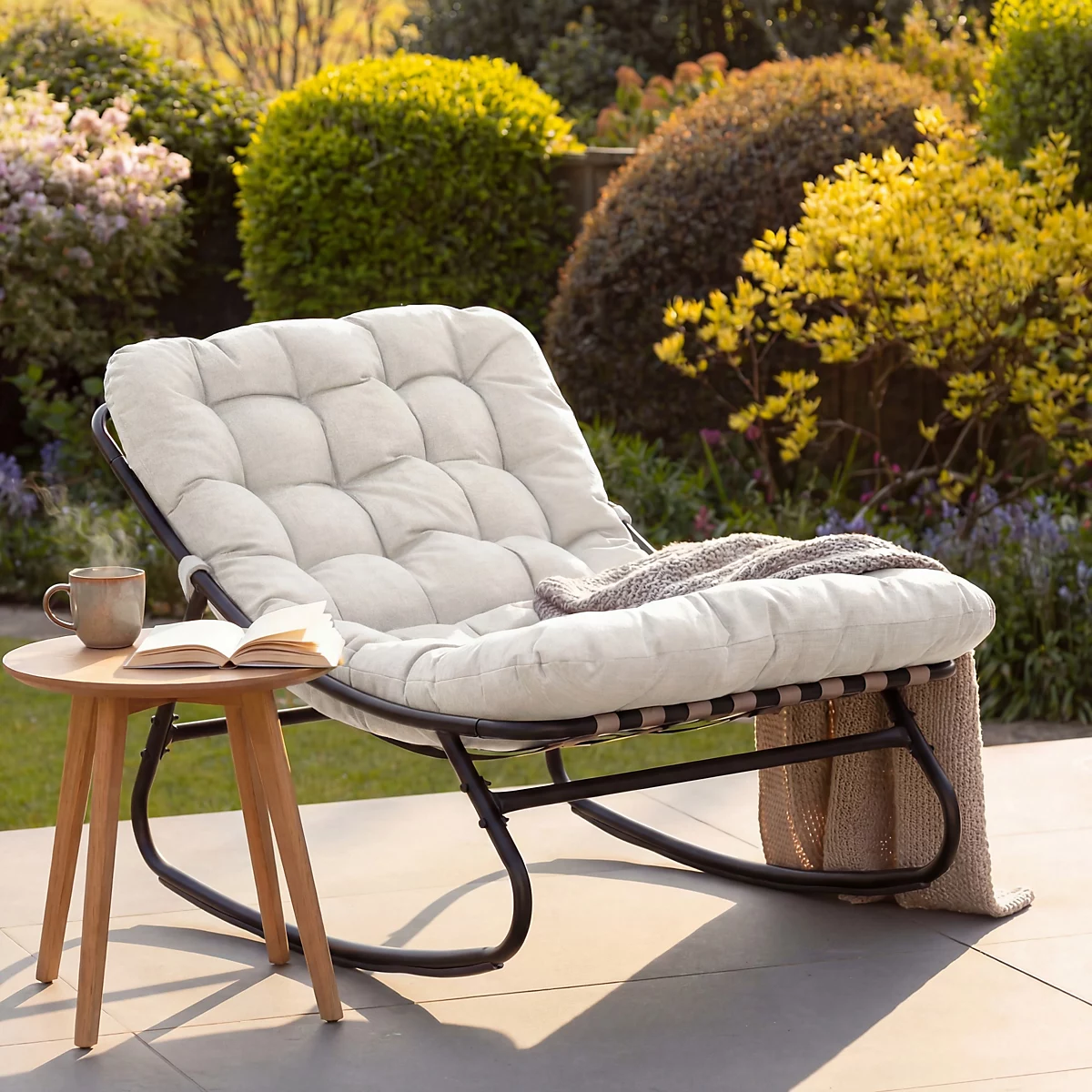 Artemis Home, Solace Outdoor Rocking Chair - Beige