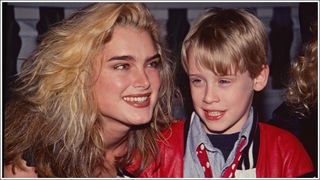 American actors Brooke Shields and Macaulay Culkin as they attend the Ford Modeling Agency's Children's Division benefit for Toys for Tots at the Country Club, New York, New York, December 11, 1991