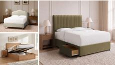 Collage of new Simba bed frames