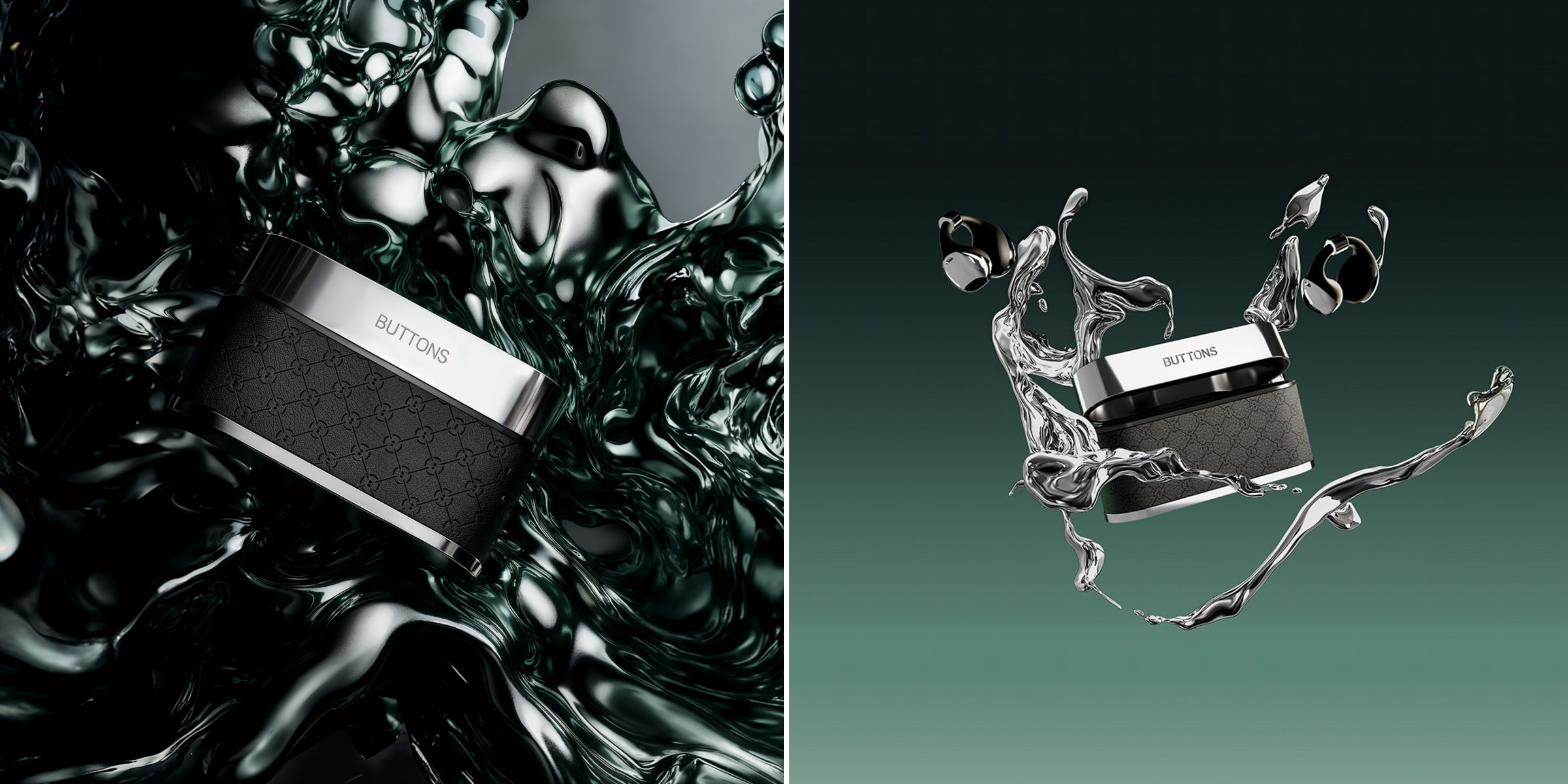 Buttons Clip AI Assistant earbuds