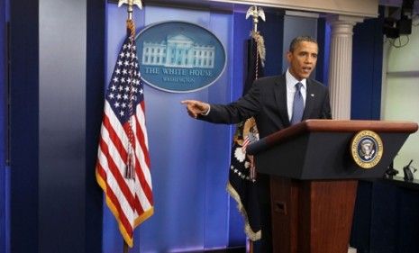 President Obama speaks to the media after House Speaker John Boehner (R-Ohio) said he will end debt negotiations with the Obama Administration.