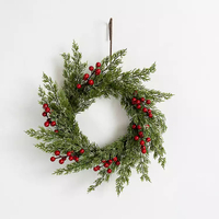 Pine and red berry mini wreath, Kirkland's