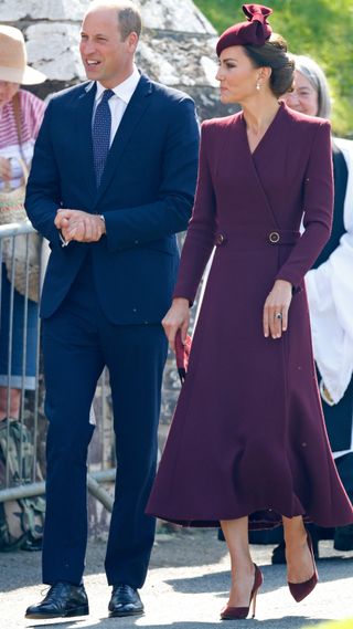 Prince William, Prince of Wales and Catherine, Princess of Wales attend a service to commemorate the life of Her Late Majesty Queen Elizabeth II