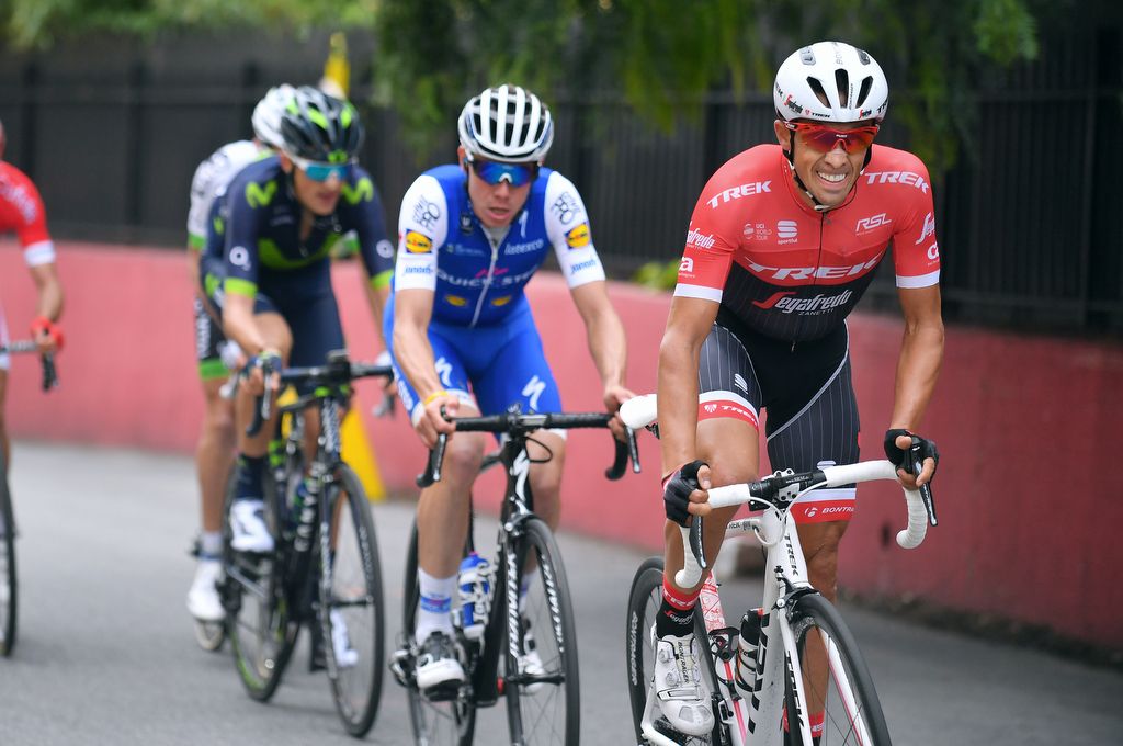 Alberto Contador (Trek-Segafredo) digging deep