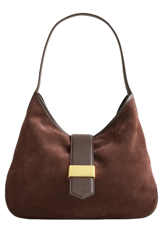 J.Crew Berkeley Suede and Leather Shoulder Bag