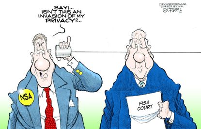 Editorial cartoon NSA Surveillance