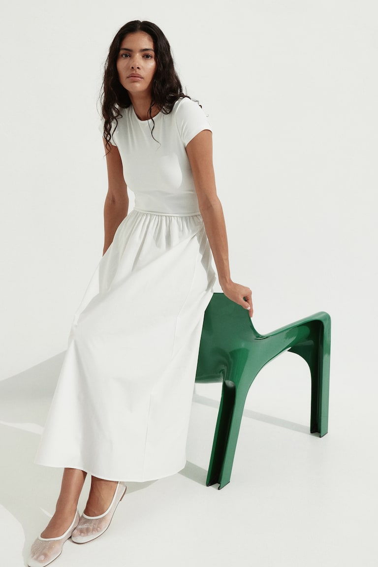 Short-Sleeved Maxi Dress