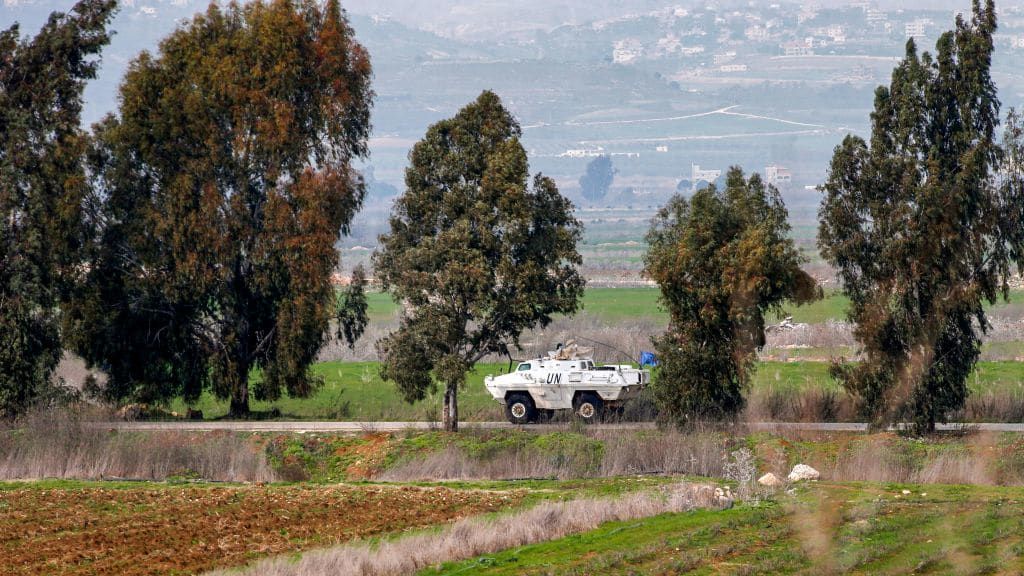 A field at the border of Israel and Lebanon.