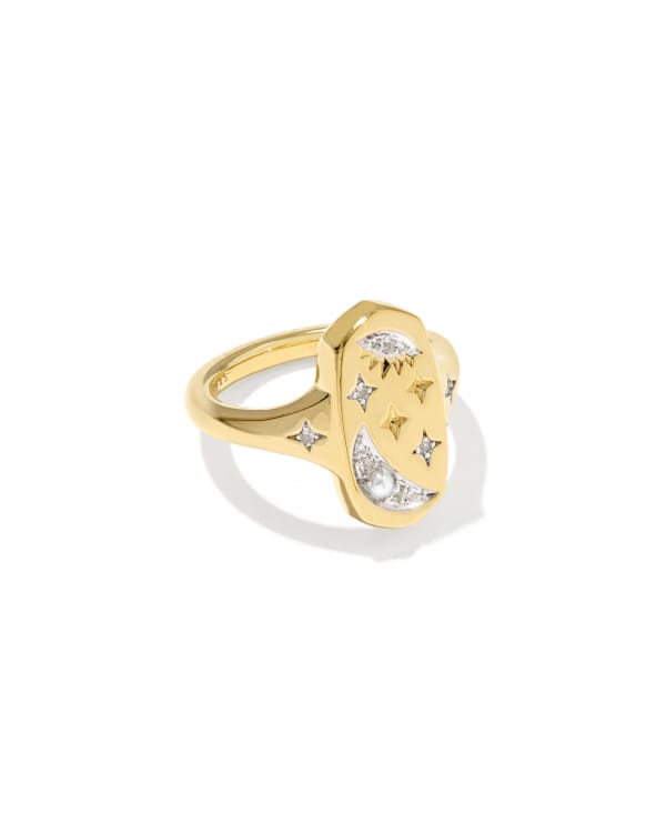 Skye Celestial 18k Yellow Gold Vermeil Cocktail Ring&amp;nbsp;