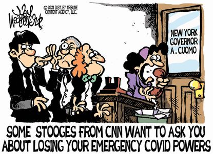 Political Cartoon U.S. cuomo cnn nursing home deaths