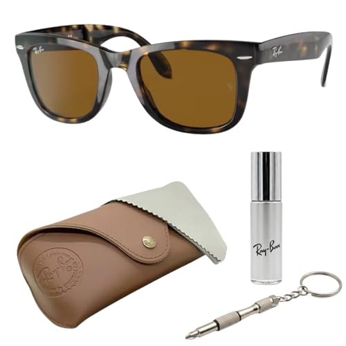 Ray-Ban Rb4105 Wayfarer Folding Classic Sunglasses W/official Eyewear Kit