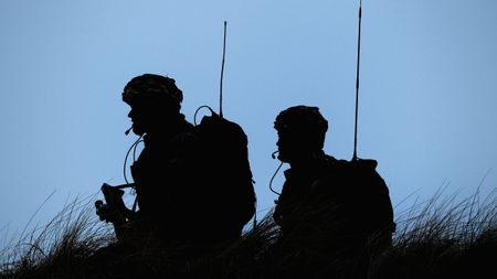 Royal Marines from 42 Commando take part in an exercise in Scotland